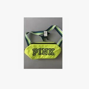 Victoria's Secret PINK florescent yellow-green insulated lunch bag/cooler